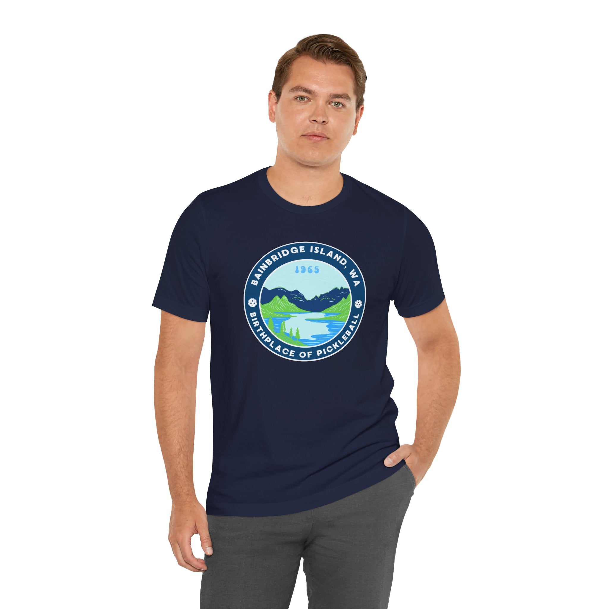 Unisex Bainbridge Island WA Birthplace of Pickleball T-Shirt | Premium Activewear Tee | Gift for Men & Women