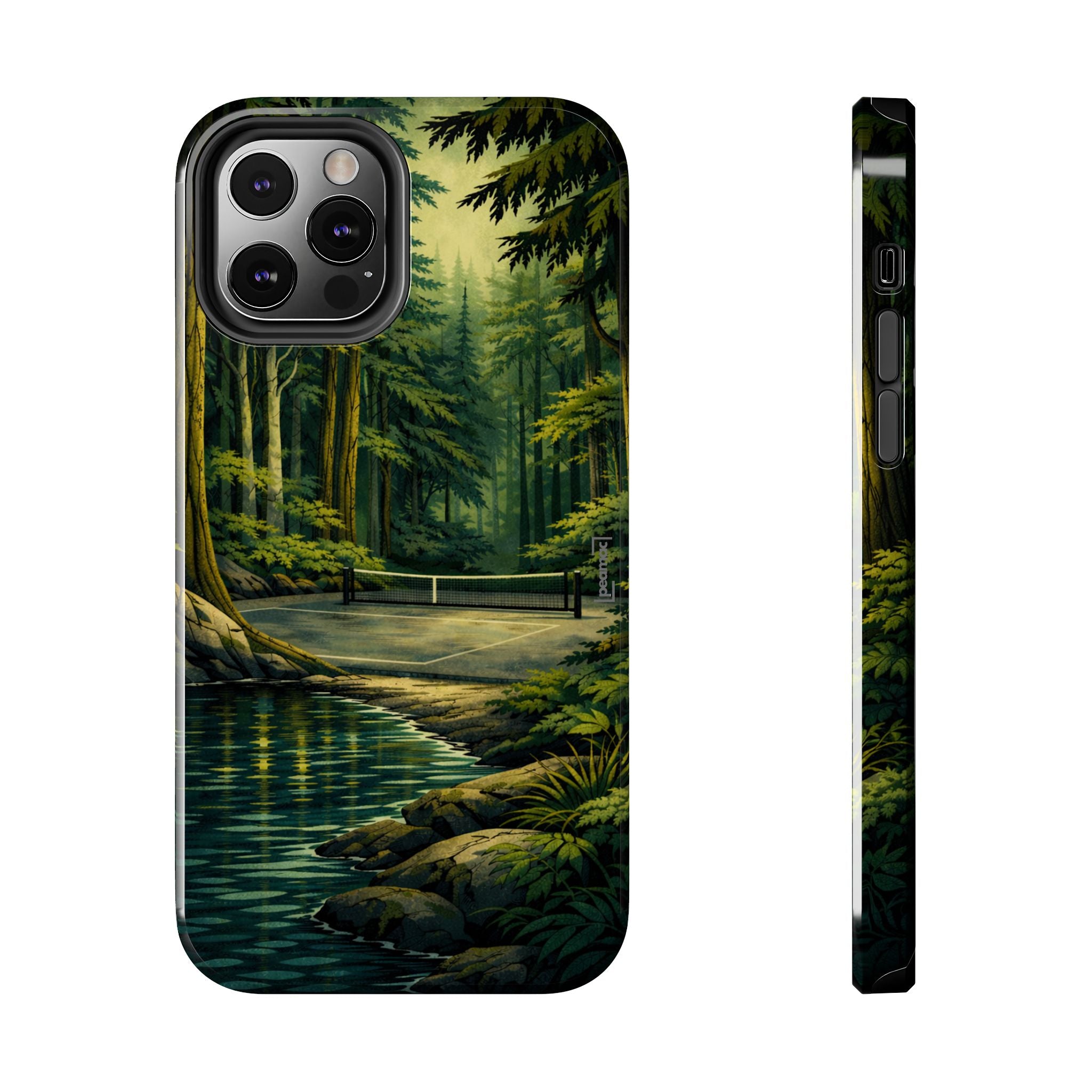 Hidden Forest Pickleball Phone Case – Bainbridge Island Inspired | Compatible with iPhone and Samsung smartphones | Matte or Glossy