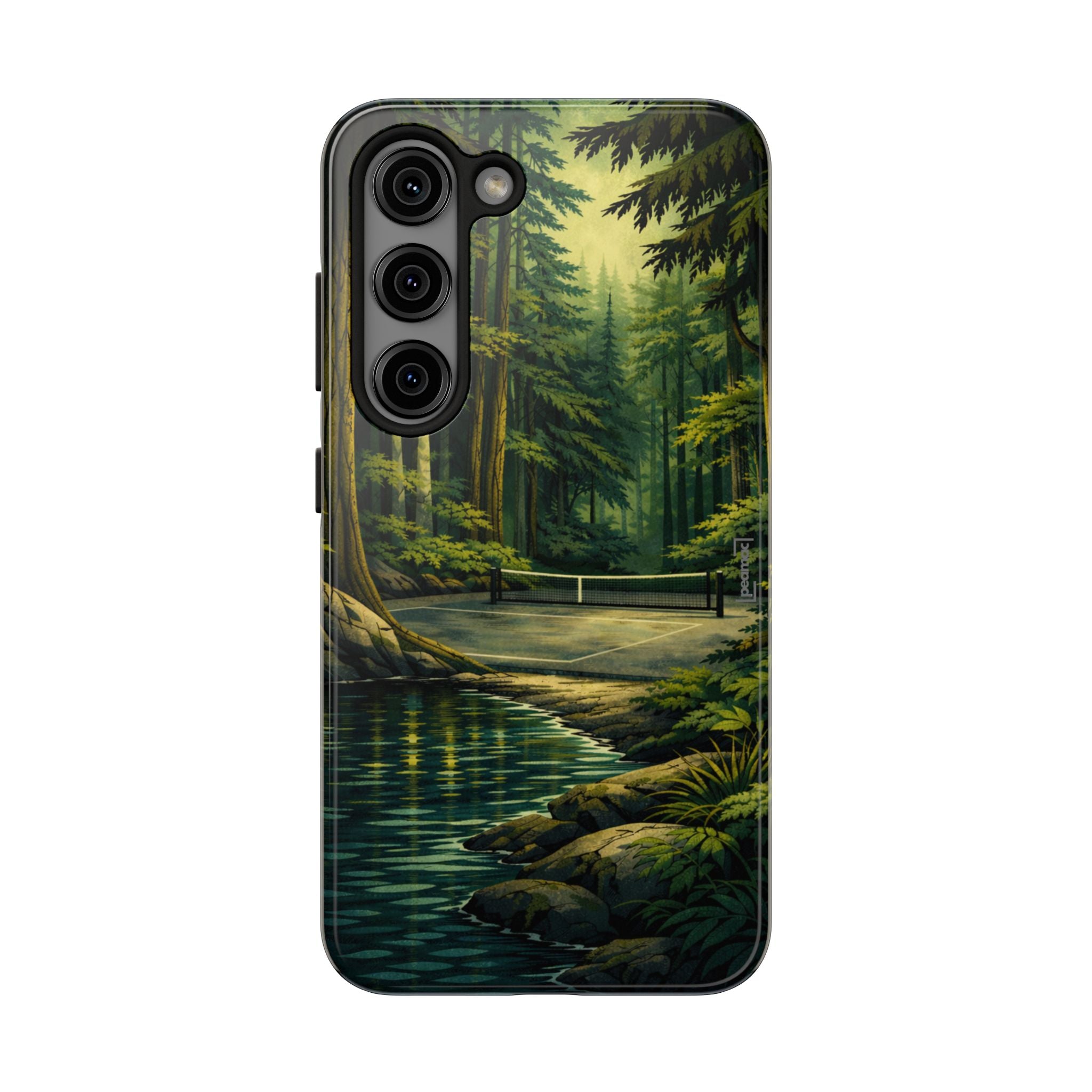 Hidden Forest Pickleball Phone Case – Bainbridge Island Inspired | Compatible with iPhone and Samsung smartphones | Matte or Glossy