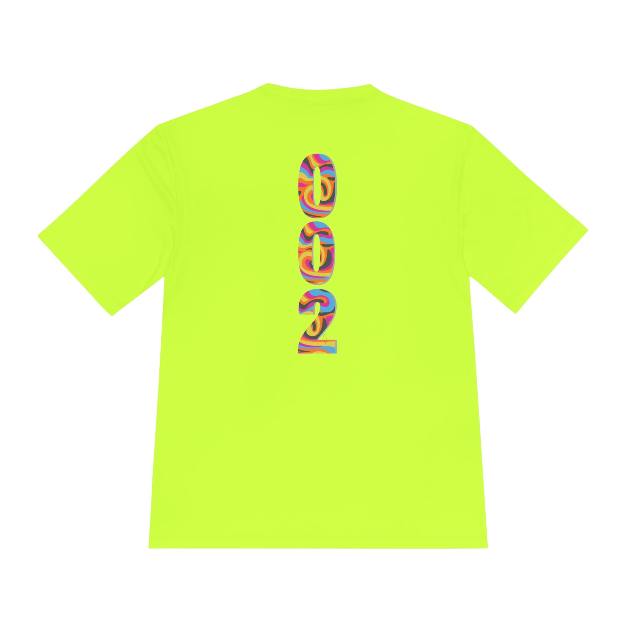 Unisex psychedelic pickleball T-shirt by Printify featuring vibrant, colorful abstract design on soft fabric.