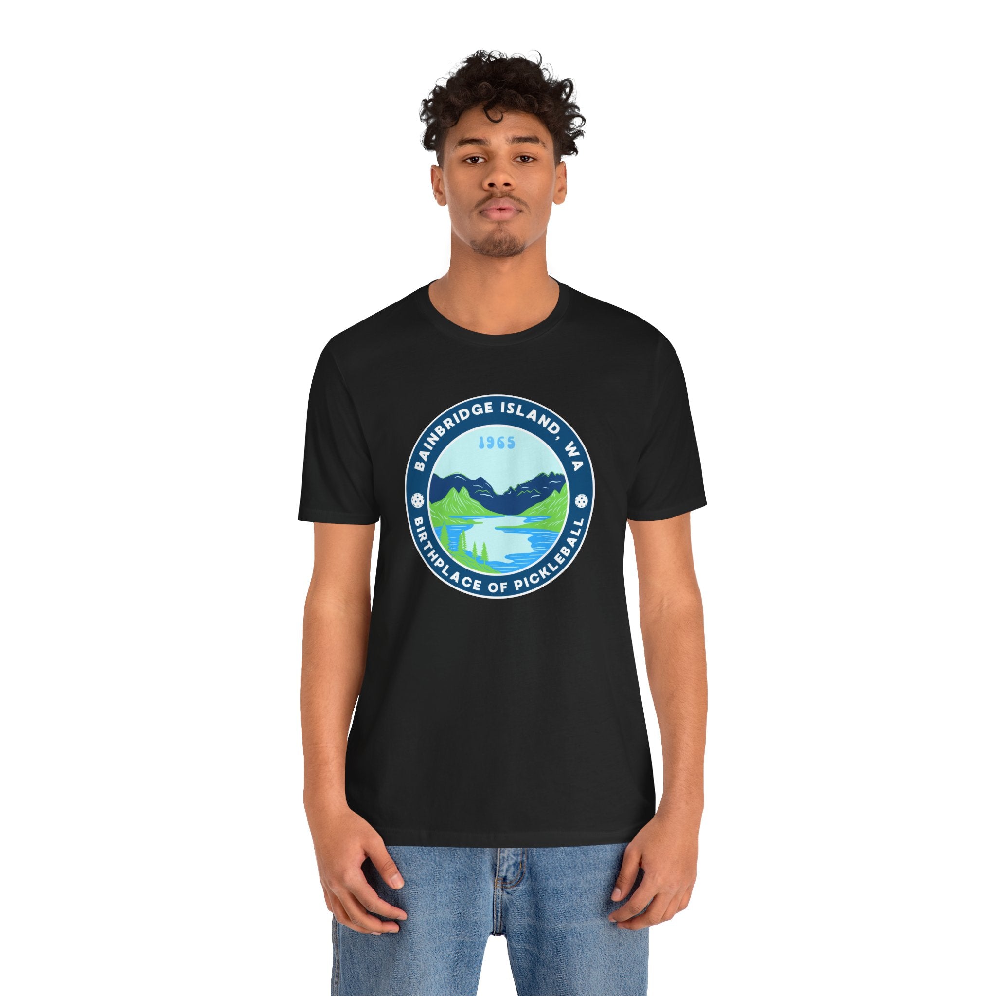 Bainbridge Island Pickleball Tee — Birthplace of Pickleball 1965 Unisex T-Shirt-PeaMac Tees