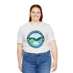 Unisex Bainbridge Island Pickleball T-Shirt featuring "Birthplace of Pickleball 1965" logo, casual cotton tee by Printify.