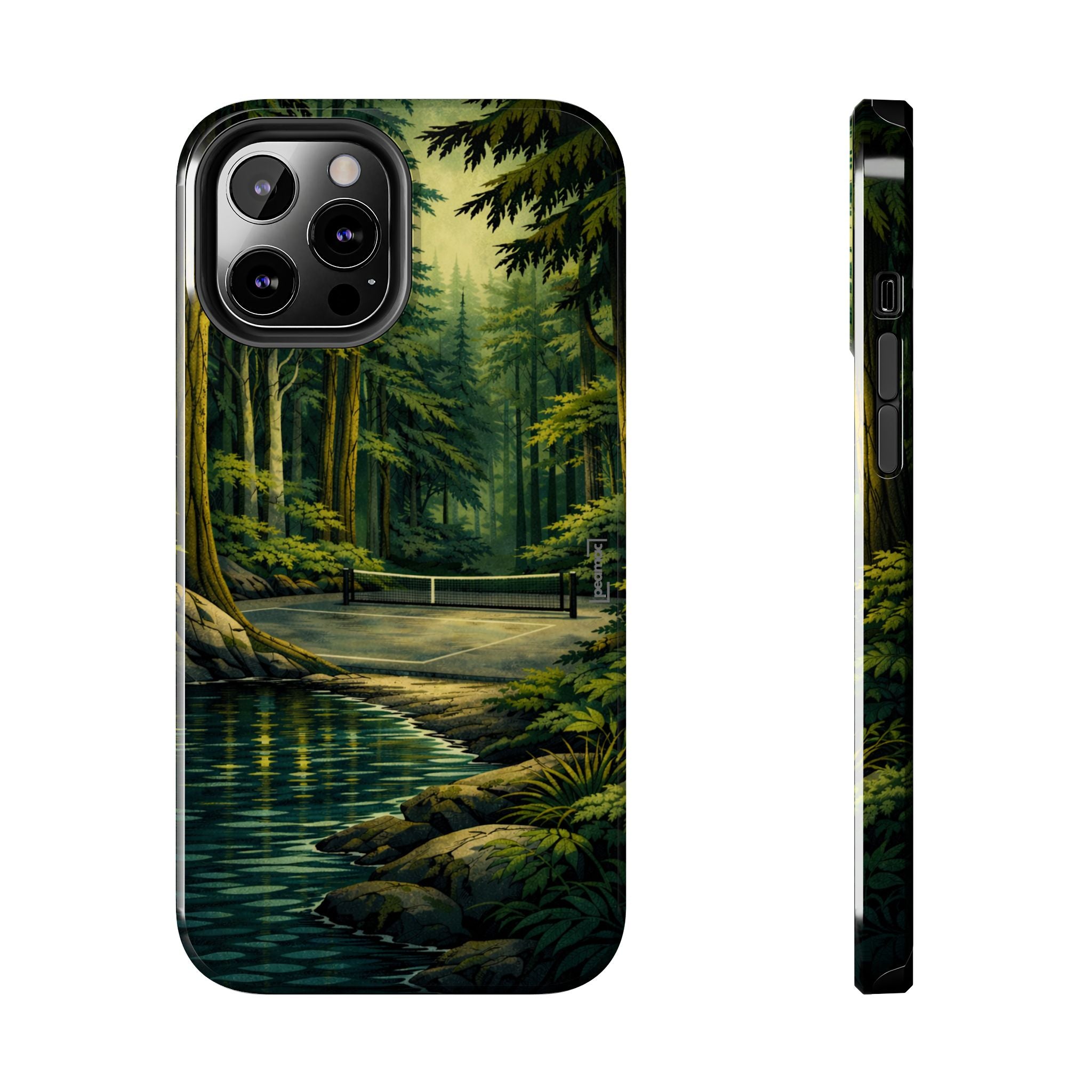 Hidden Forest Pickleball Phone Case – Bainbridge Island Inspired | Compatible with iPhone and Samsung smartphones | Matte or Glossy