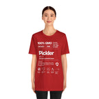 Women's Pickler Funny Definitions T-Shirt with white text, lightweight activewear perfect for pickleball enthusiasts.