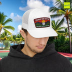 The Best Part of My Day Embroidered Pickleball Trucker Hat front male