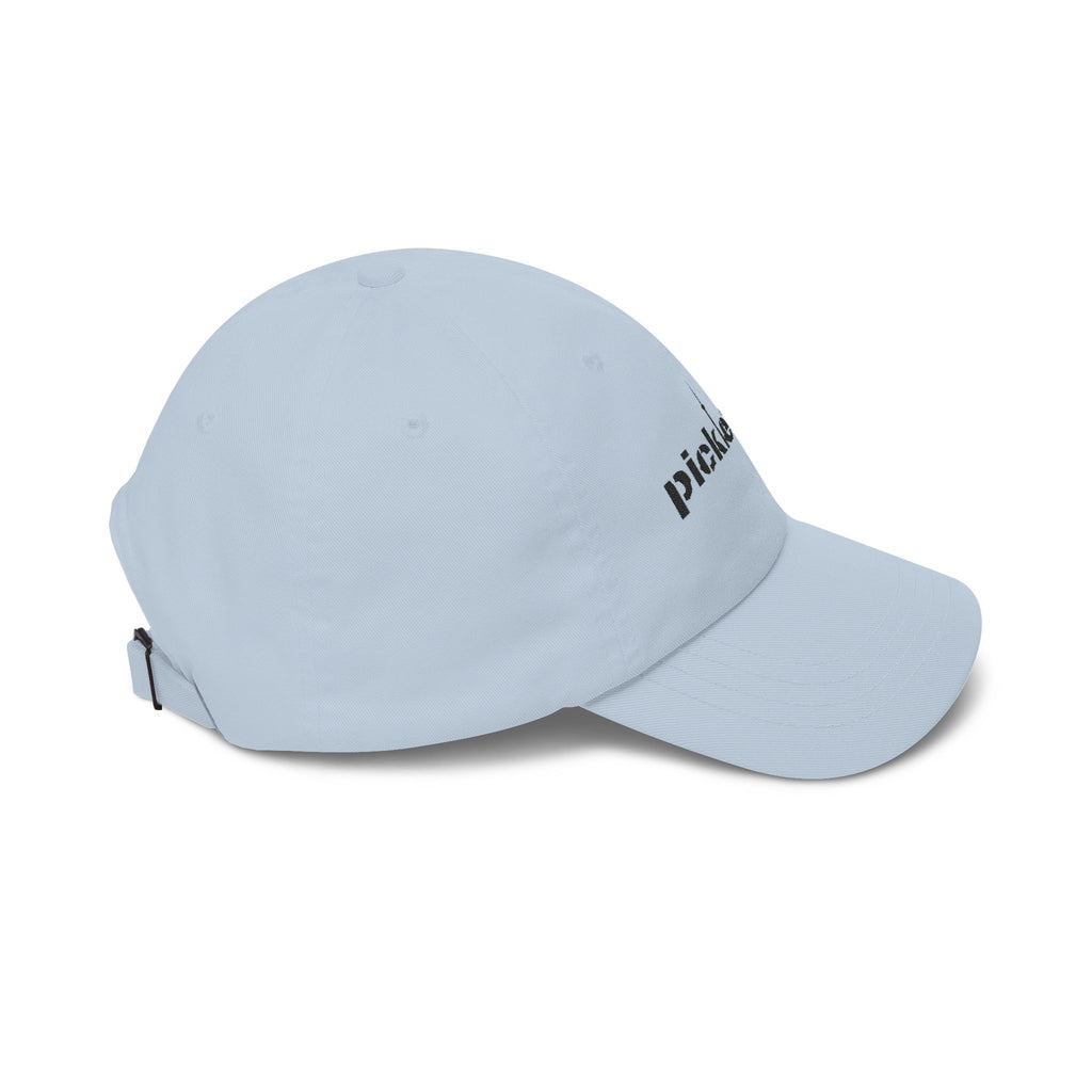 Embroidered Toronto PickleTown classic baseball hat in five colors with adjustable brass buckle, casual unisex cap by Printify.