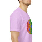 Rainbow glitter pickleball pride T-shirt by Printify featuring a colorful, sparkling pickleball design on a comfortable tee.
