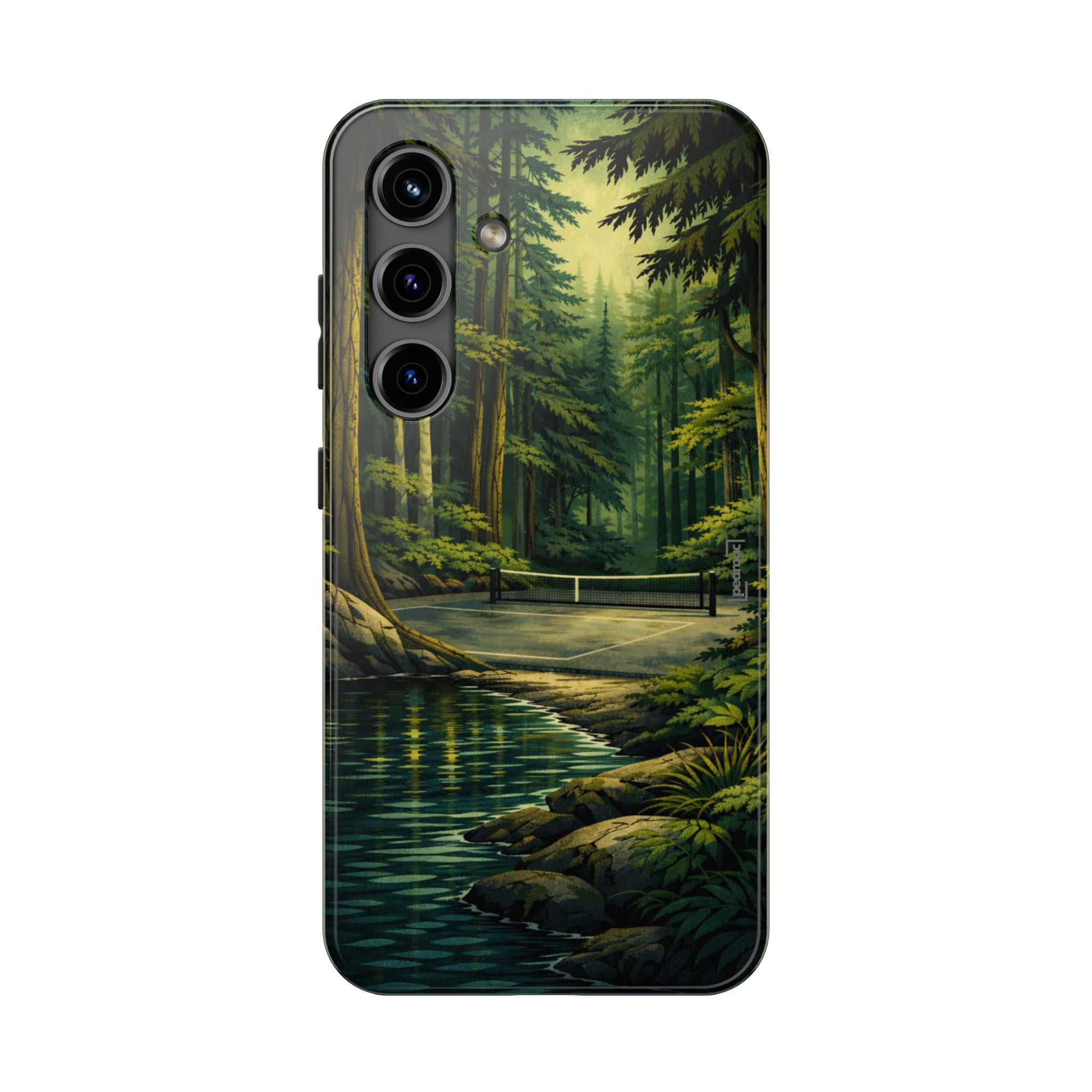 Hidden Forest Pickleball Phone Case – Bainbridge Island Inspired | Compatible with iPhone and Samsung smartphones | Matte or Glossy