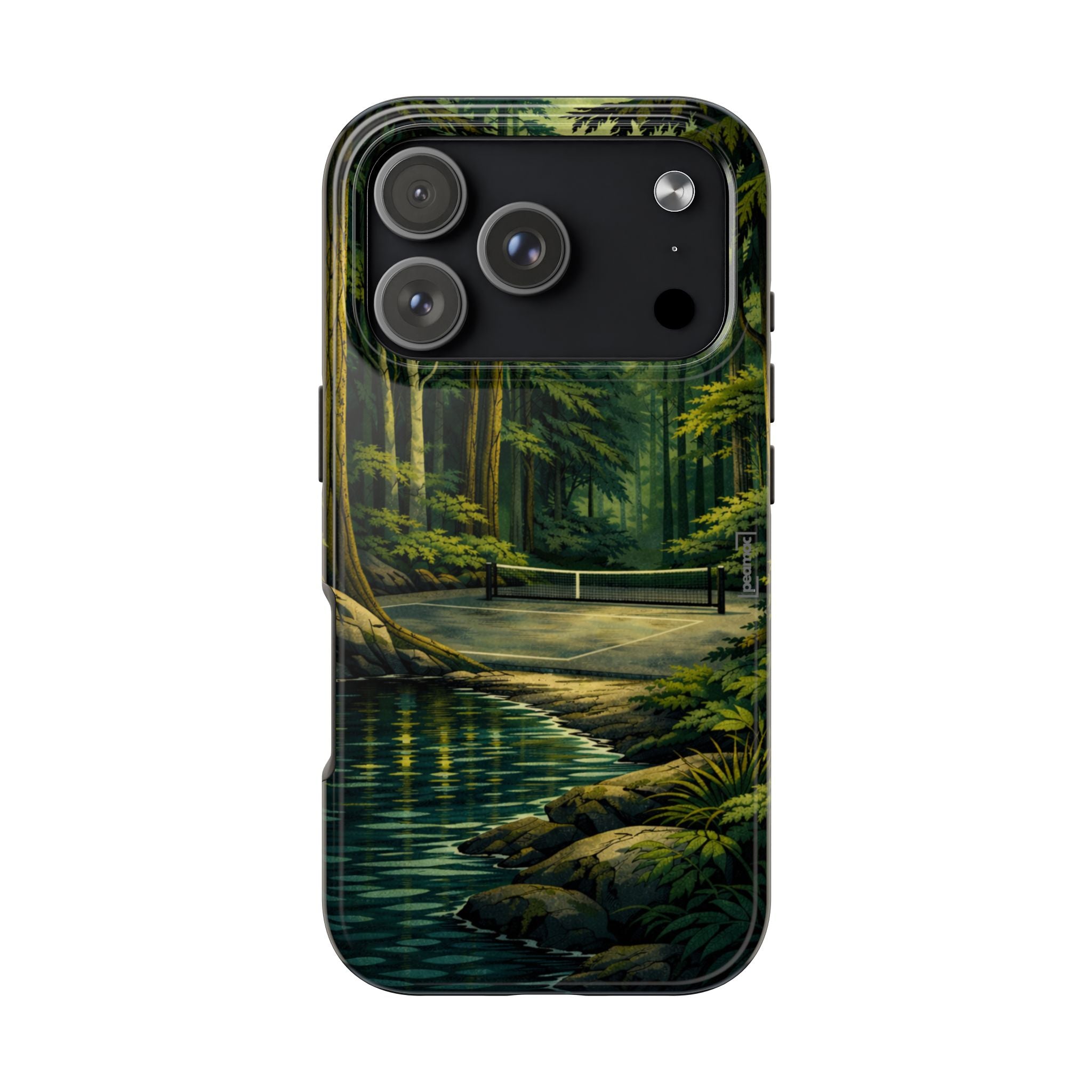 Hidden Forest Pickleball Phone Case – Bainbridge Island Inspired | Compatible with iPhone and Samsung smartphones | Matte or Glossy