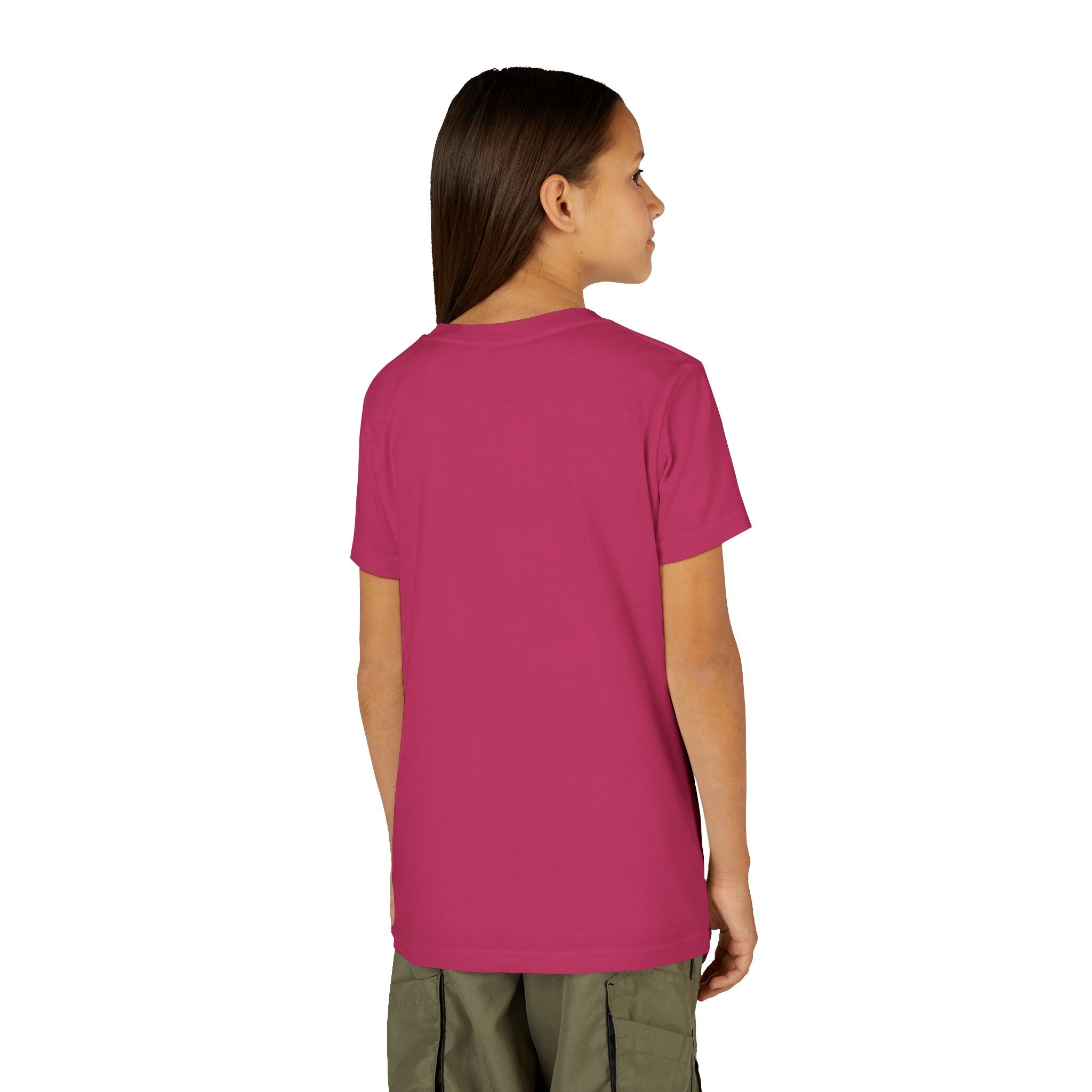 Bright neon pickleball graphic youth tee for kids, featuring playful design and comfortable kids' clothing from Printify.