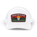 Embroidered Pickleball Trucker Hat— “The Best Part of My Day” Retro Outdoor Patch