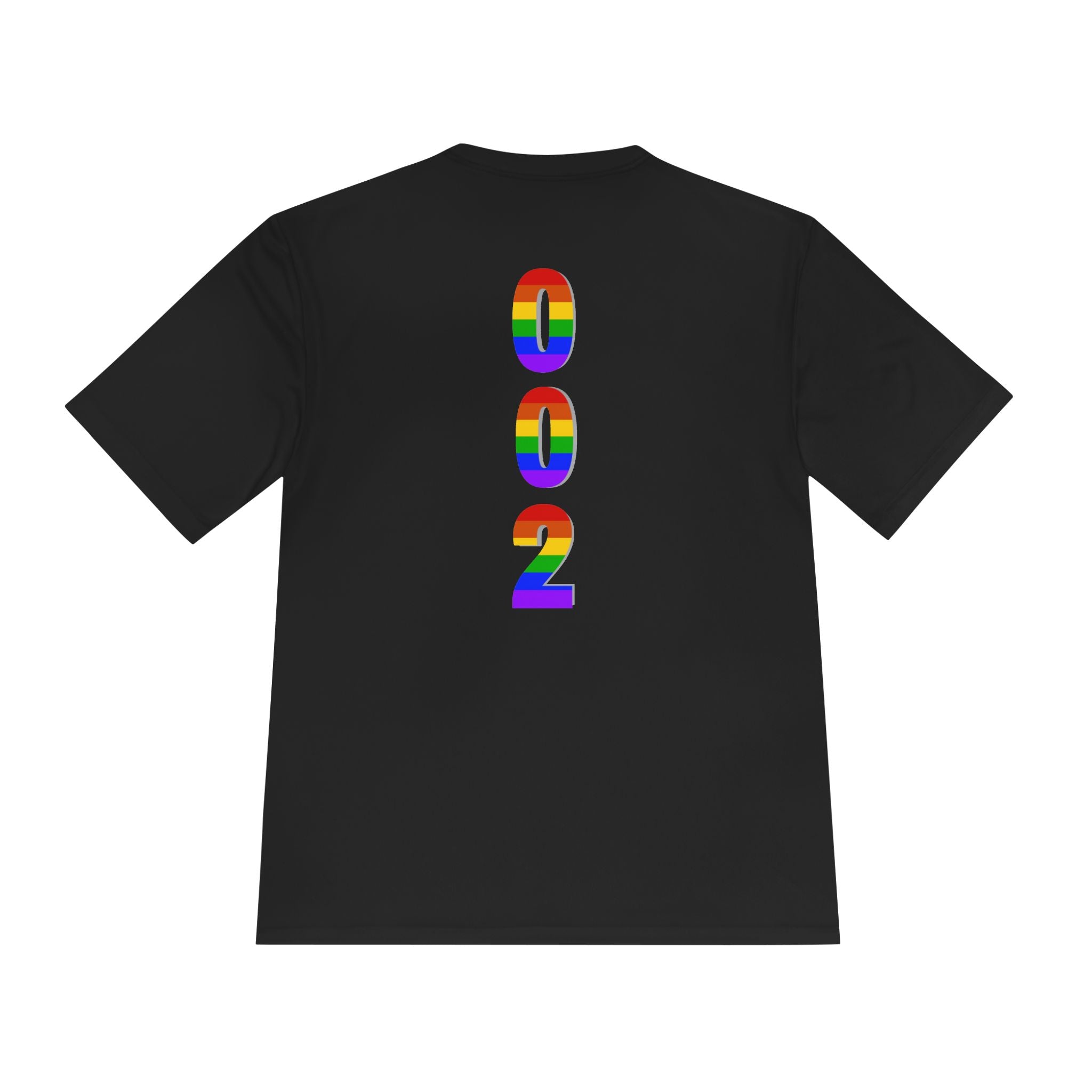 Unisex Pickleball Pride T-Shirt by Printify featuring moisture-wicking performance fabric and colorful pickleball design.