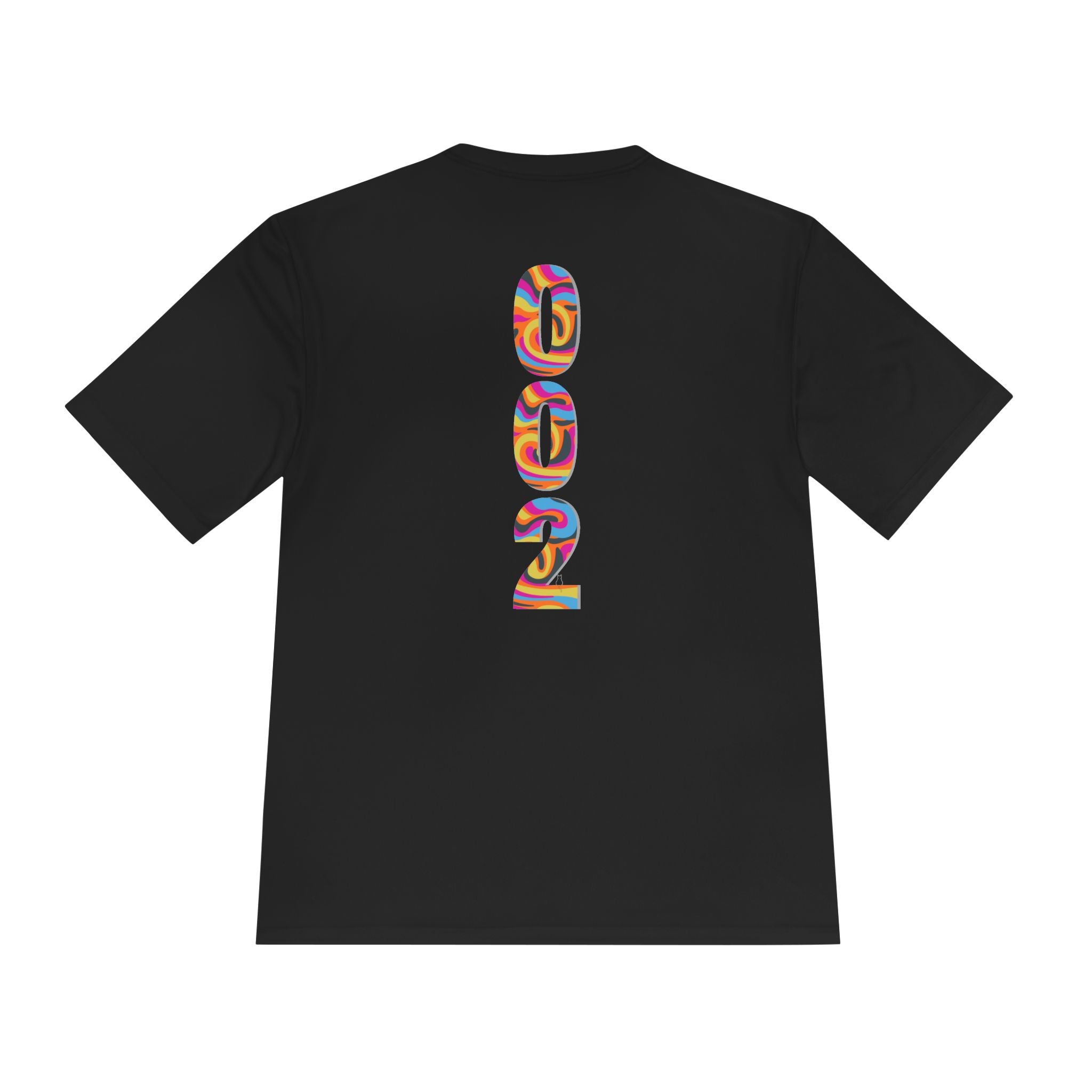 Unisex Pickleball T-Shirt with psychedelic print, casual fit, made by Printify, featuring vibrant, colorful design on soft fabric.