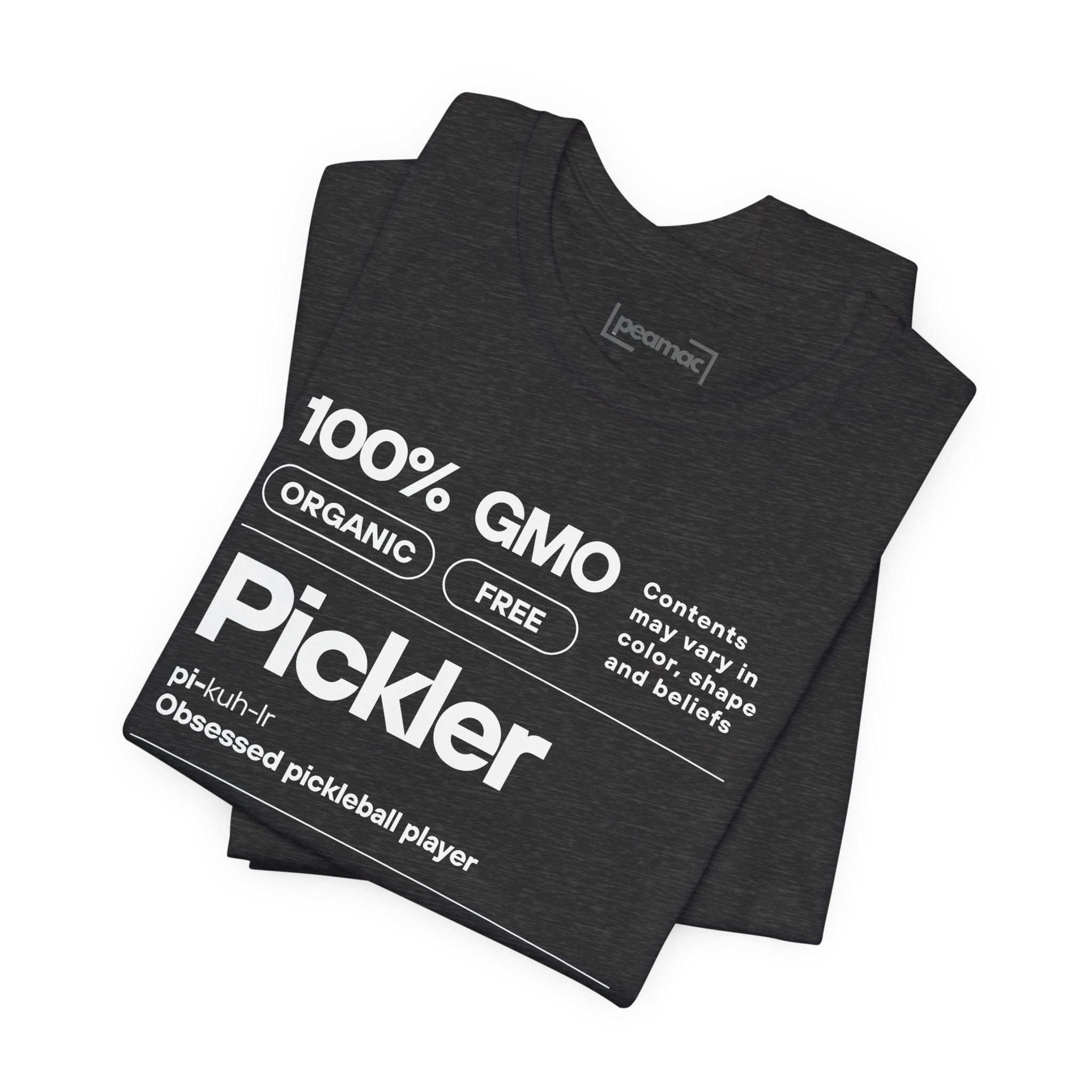 Men's white Pickler Funny Definitions T-Shirt with pickleball-themed text, lightweight activewear by Printify.