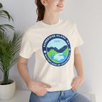 Unisex Bainbridge Island Pickleball T-Shirt featuring "Birthplace of Pickleball 1965" logo in black and white print.