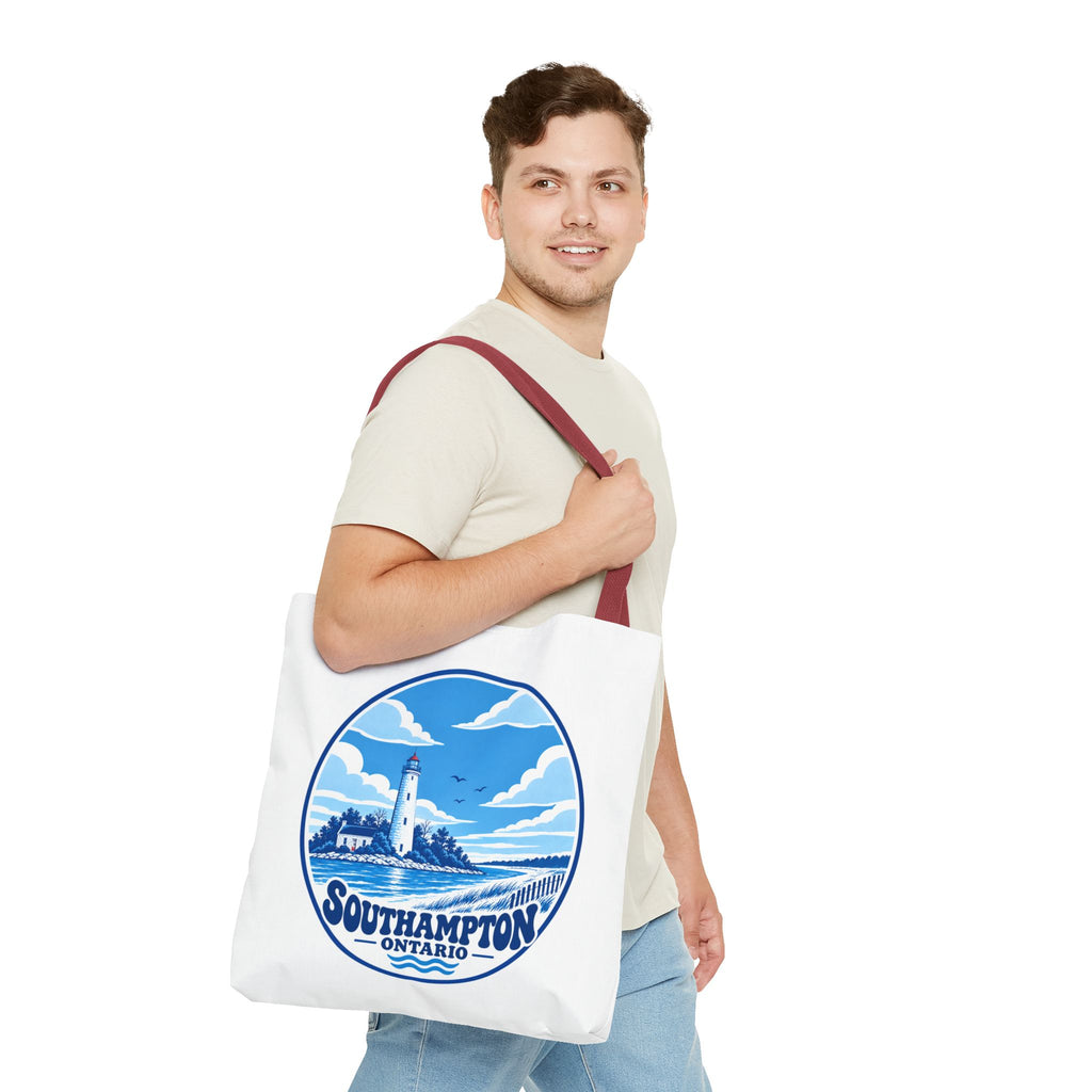Southampton Ontario Lighthouse Tote Bag — Coastal Market Tote