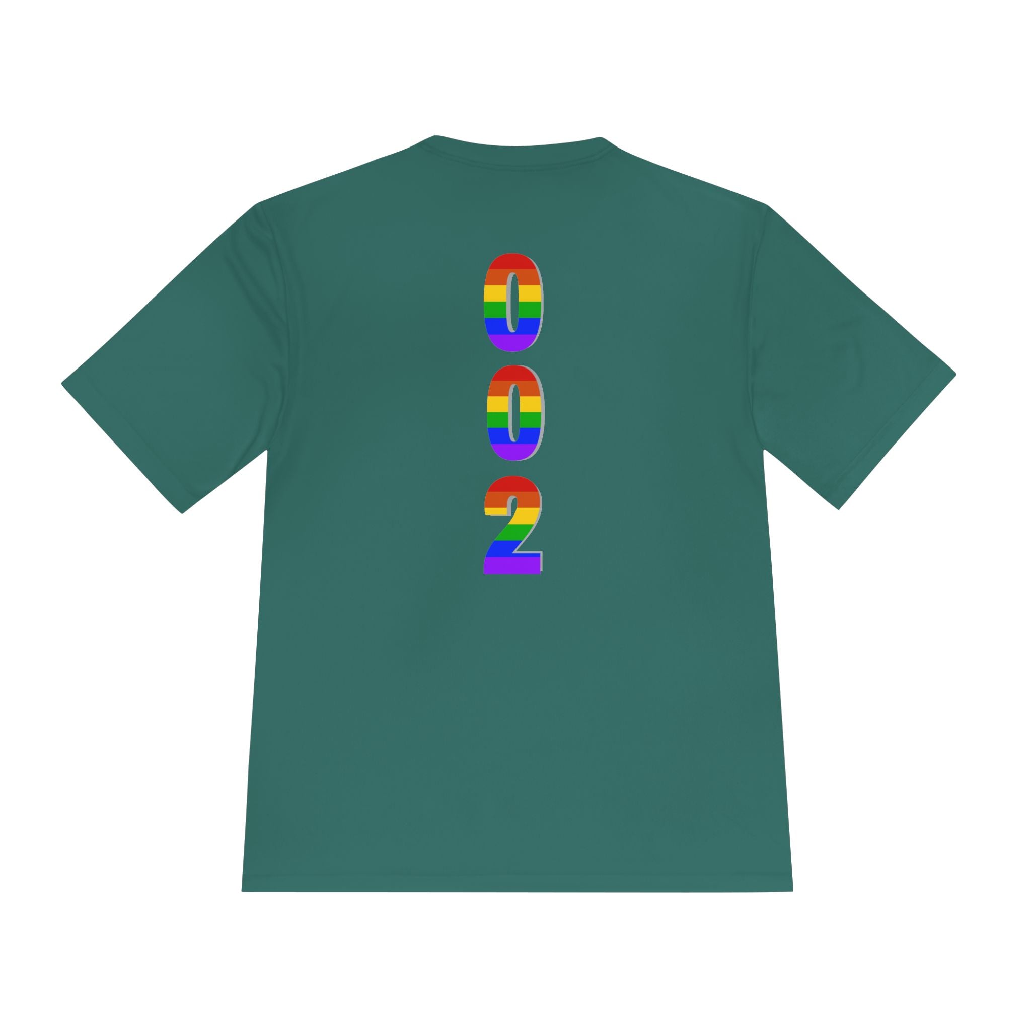 Unisex moisture-wicking Pickleball Pride T-Shirt by Printify with colorful logo design on front, casual athletic wear