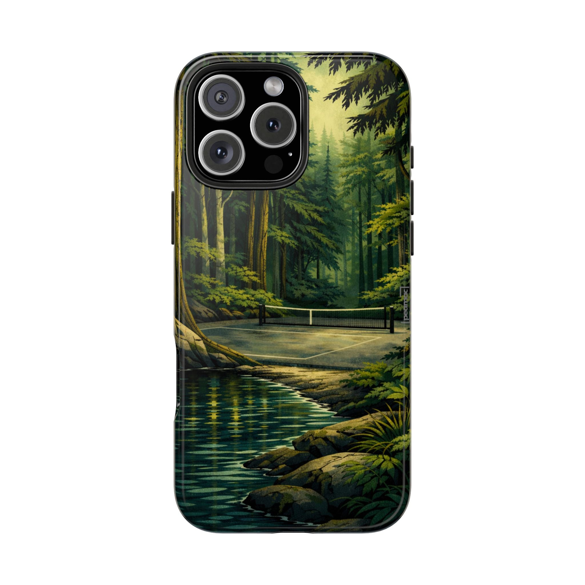Hidden Forest Pickleball Phone Case – Bainbridge Island Inspired | Compatible with iPhone and Samsung smartphones | Matte or Glossy