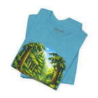 Unisex Hidden Forest Pickleball T-Shirt featuring Bainbridge Island tribute design on comfortable fabric, by Printify.