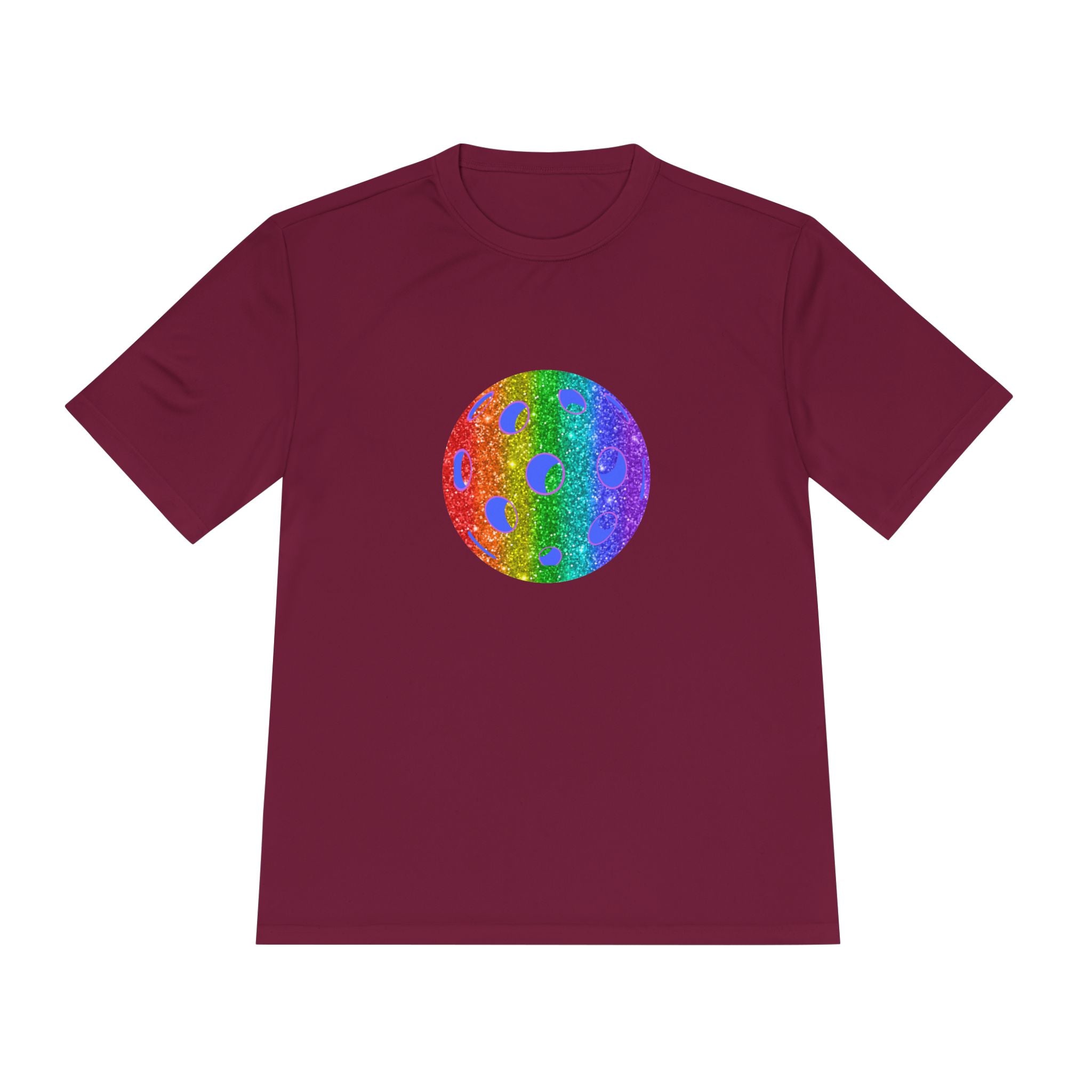 Unisex Sparkle Loud and Proud Moisture Wicking Pride T-shirt | Pickleball Tee for Men & Women | Gift for the LGBTQ2 Community