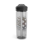 Pixelated Pickleball CamelBak 20oz sports water bottle mug with colorful pickleball design, made by Printify.
