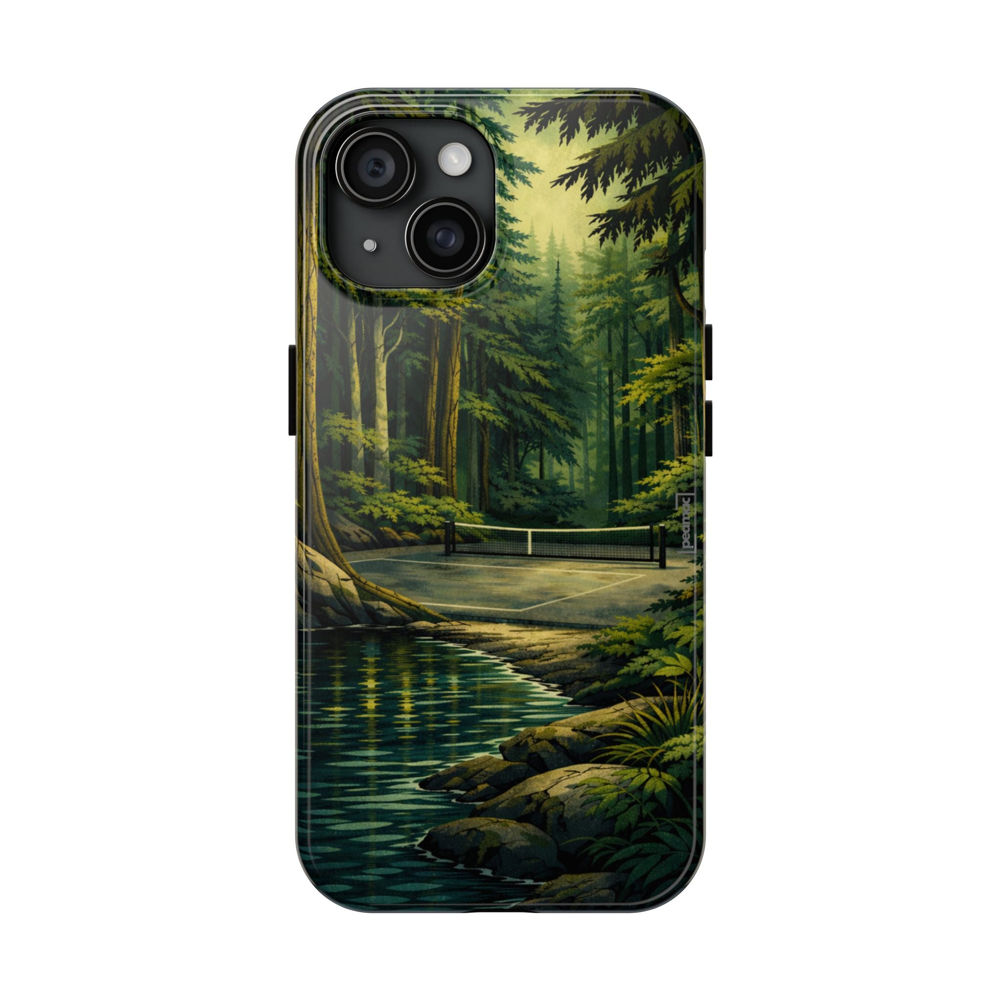 Hidden Forest Pickleball Phone Case – Bainbridge Island Inspired | Compatible with iPhone and Samsung smartphones | Matte or Glossy