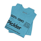 Men's black Pickler Funny Definitions T-Shirt featuring pickleball-themed text, lightweight activewear from Printify.
