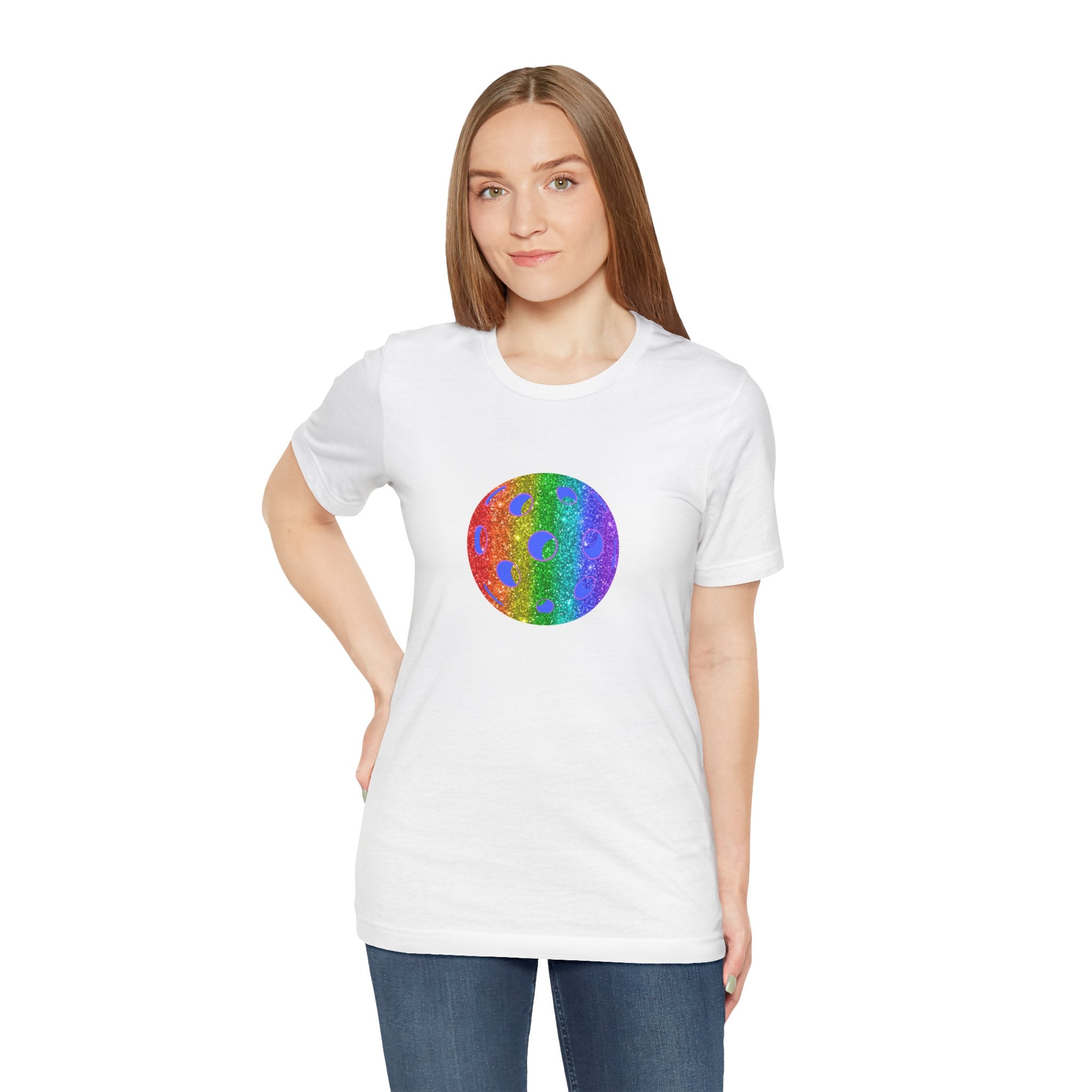 Unisex Sparkle Loud and Proud Pickleball T-shirt | Tee for Men & Women | Gift for the LGBTQ2 Community