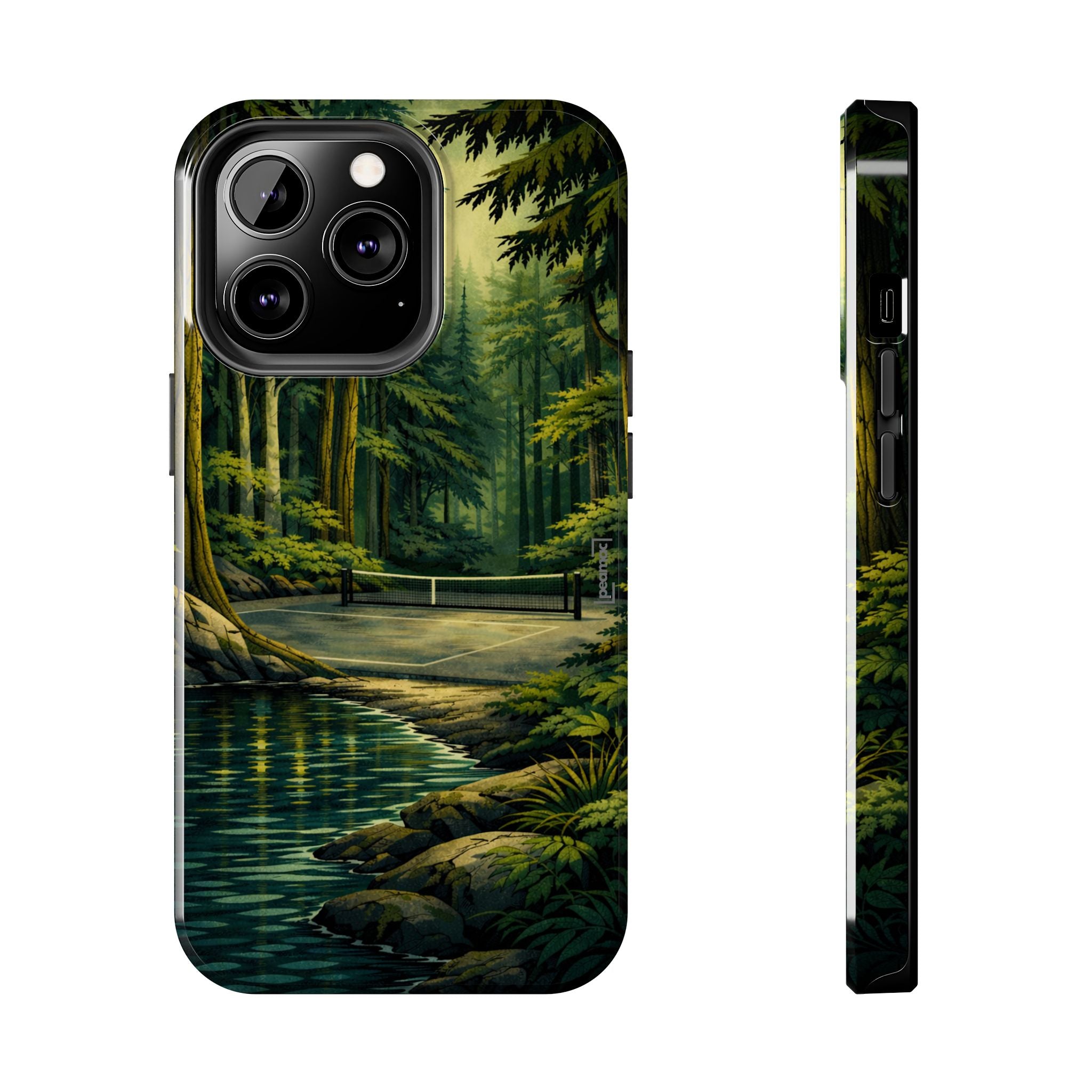 Hidden Forest Pickleball Phone Case – Bainbridge Island Inspired | Compatible with iPhone and Samsung smartphones | Matte or Glossy