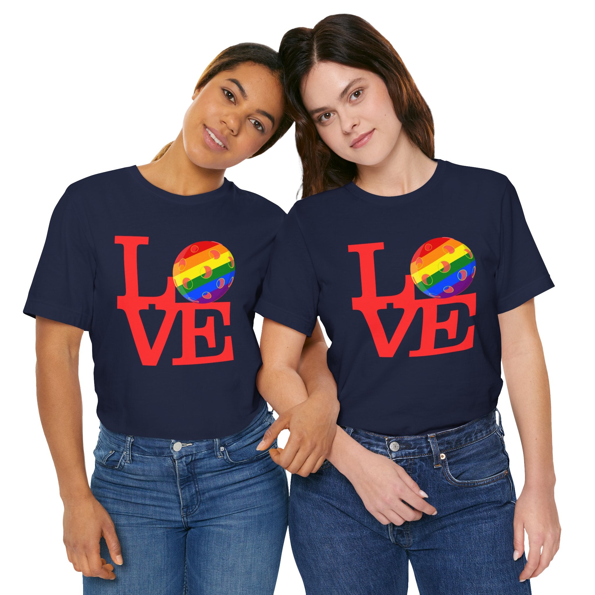 Unisex LOVE Pickleball T-Shirt | Pride Pickleball 'O' | Premium Relaxed Lightweight Activewear | LGBTQ2 Boutique