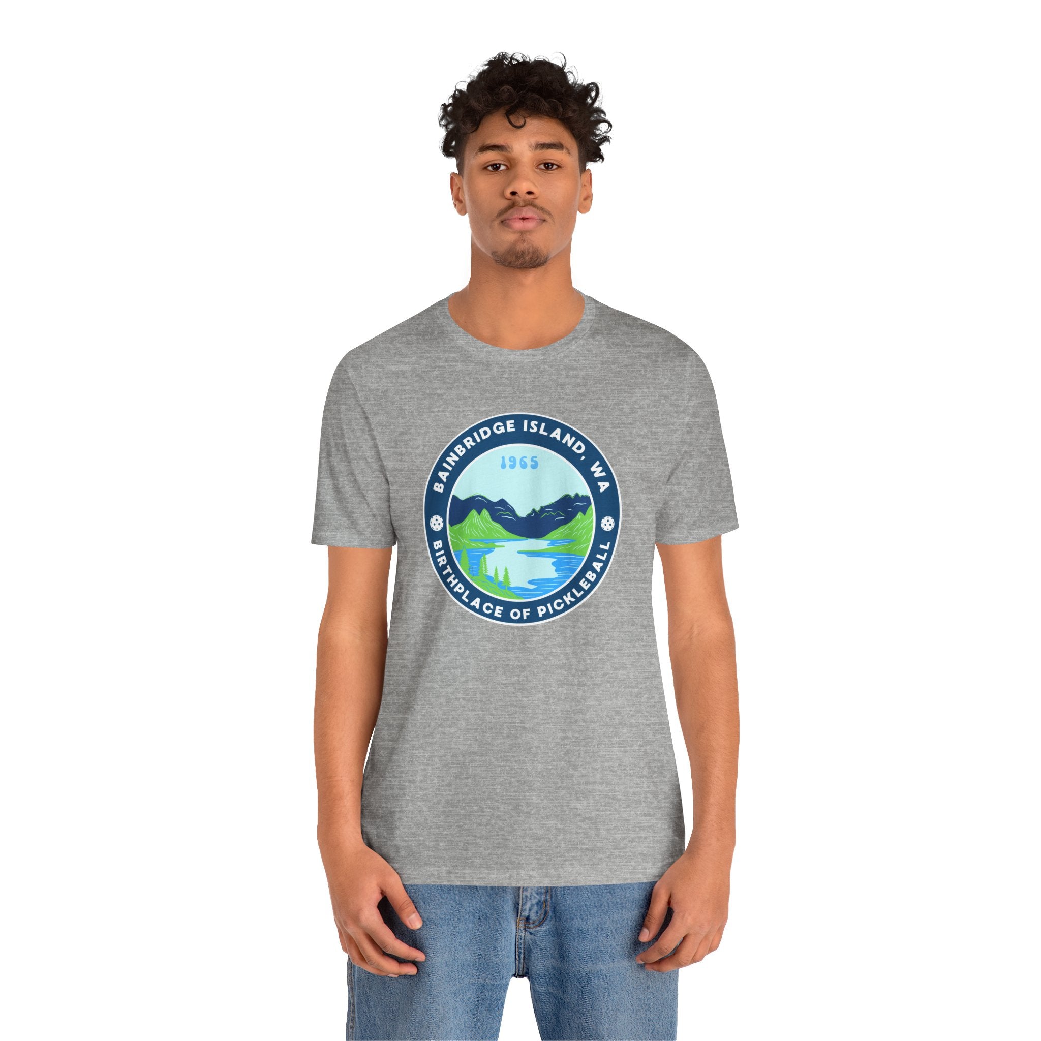 Bainbridge Island Pickleball Tee — Birthplace of Pickleball 1965 Unisex T-Shirt-PeaMac Tees