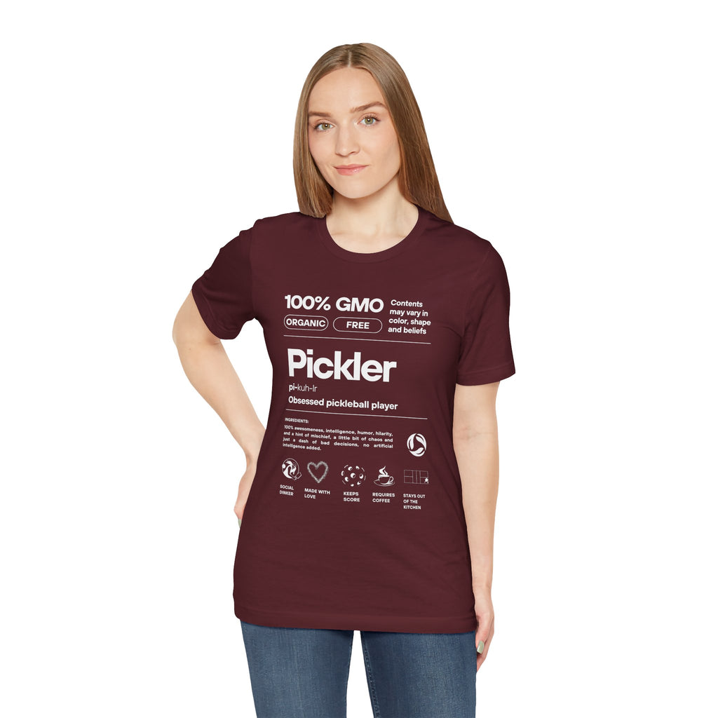 Pickler Funny Definitions T-Shirt - Women's Pickleball Tee - Premium Lightweight Activewear
