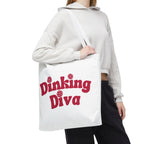 Pickleball Dinking Diva Large Tote for Gear - Roomy Sustainable Accessory