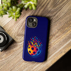 Matrix Burst Pickleball phone case for iPhone, Samsung, and Google Pixel featuring vibrant pickleball graphics and durable protection.