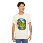 Unisex Hidden Forest Pickleball T-Shirt featuring Bainbridge Island tribute design in a casual, comfortable fit by Printify