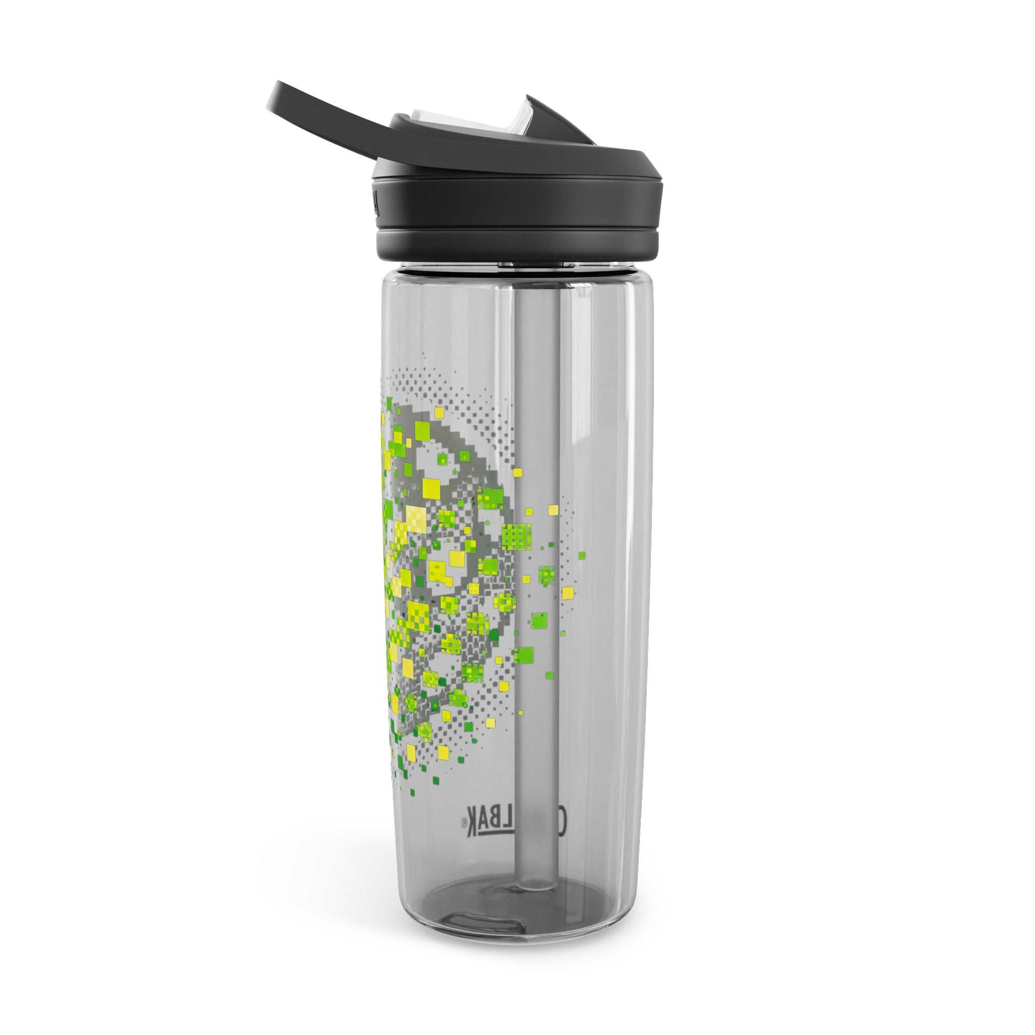 Pixelated Pickleball CamelBak Edy Water Bottle — 20oz Neon Green Sports Bottle-PeaMac Tees