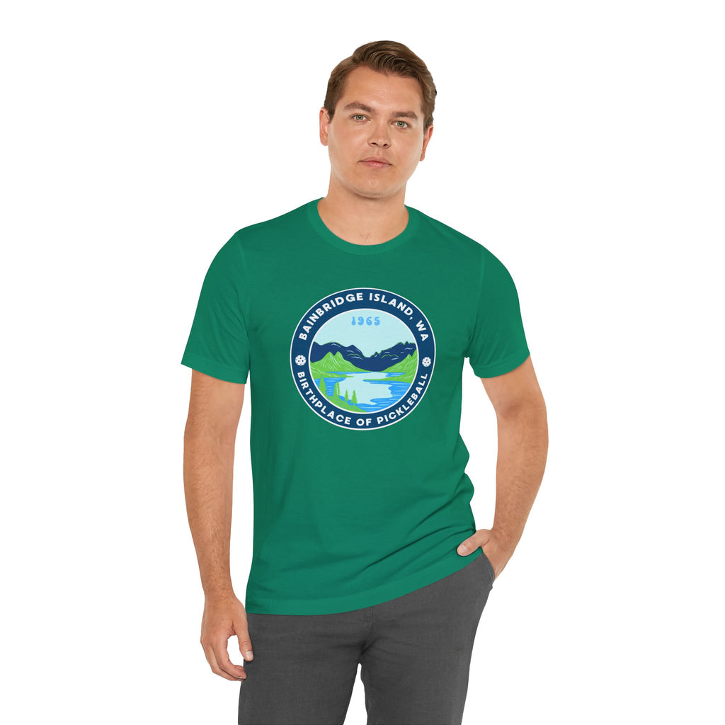 Bainbridge Island Pickleball Tee — Birthplace of Pickleball 1965 Unisex T-Shirt-PeaMac Tees