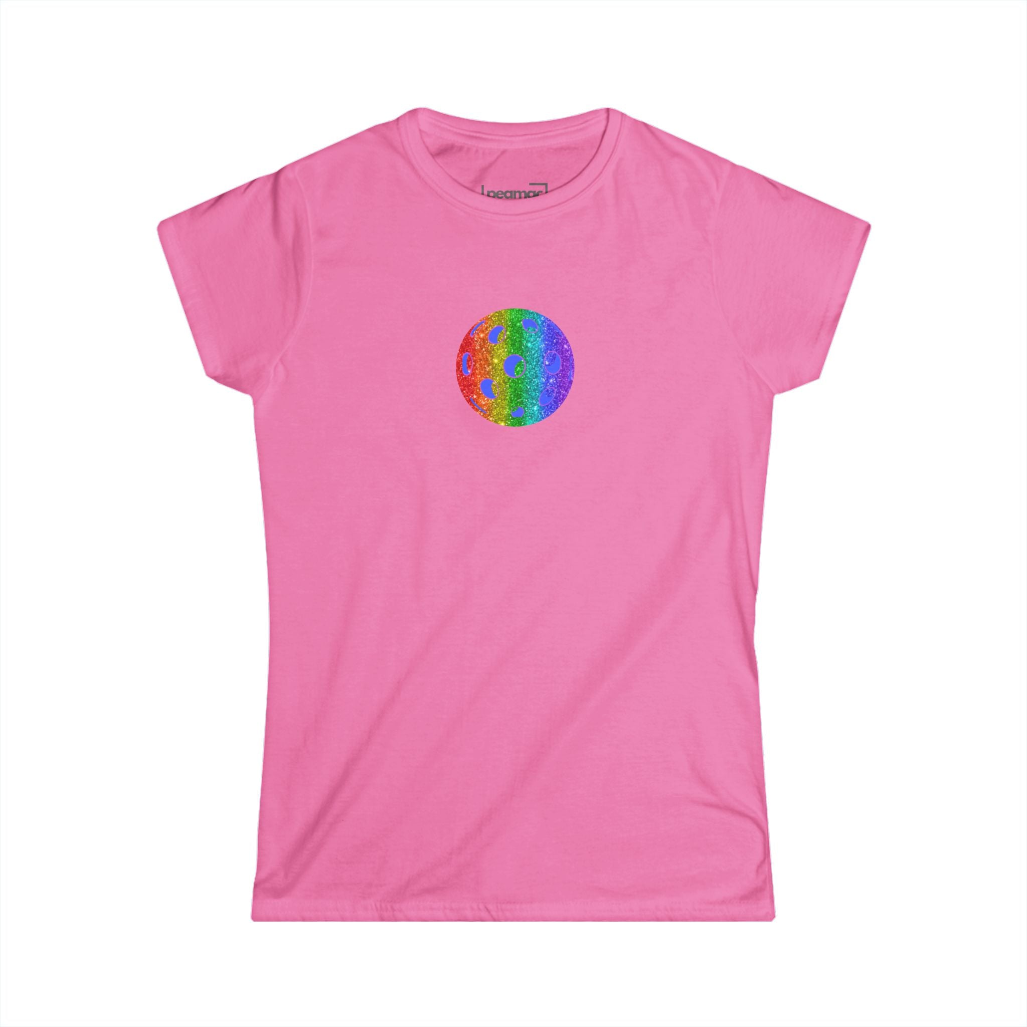 Women's Semi-fitted Sparkle Loud and Proud Pickleball Softstyle T-shirt | LGBTQ2 Boutique