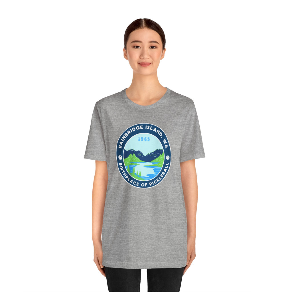Bainbridge Island Pickleball Tee — Birthplace of Pickleball 1965 Unisex T-Shirt-PeaMac Tees