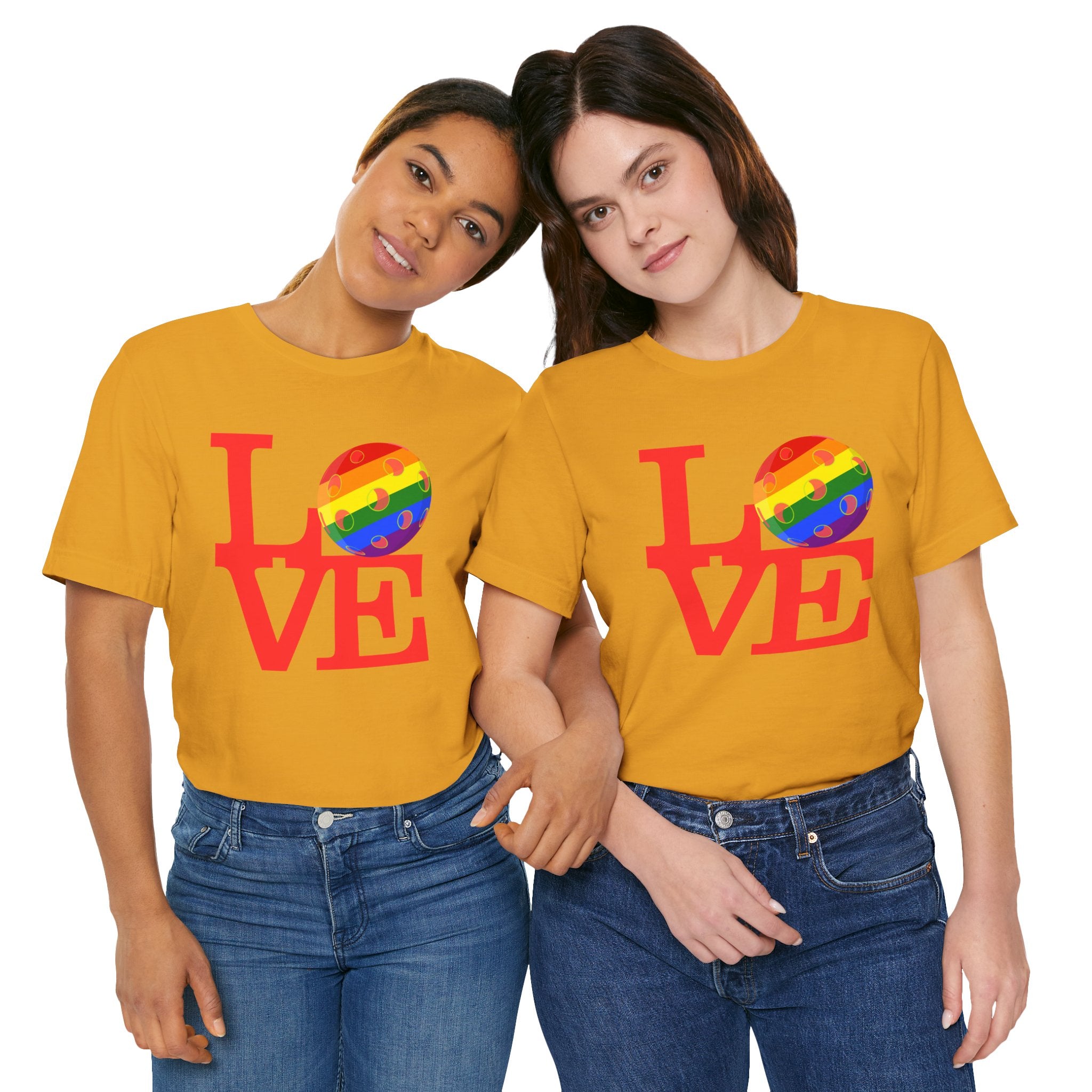 Unisex LOVE Pickleball T-Shirt | Pride Pickleball 'O' | Premium Relaxed Lightweight Activewear | LGBTQ2 Boutique