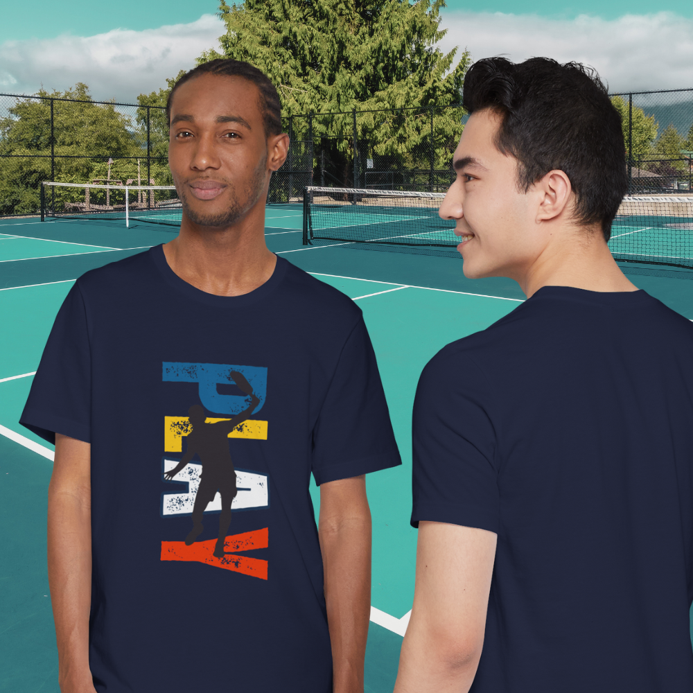 Men's Dynamic Pickleball Action Tee | Soft and Relaxed Fit T-shirt | Gift for Men
