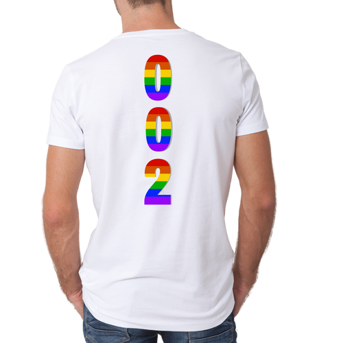 Unisex Rainbow Pickleball T-Shirt by Printify featuring vibrant rainbow design and moisture-wicking fabric for activewear.