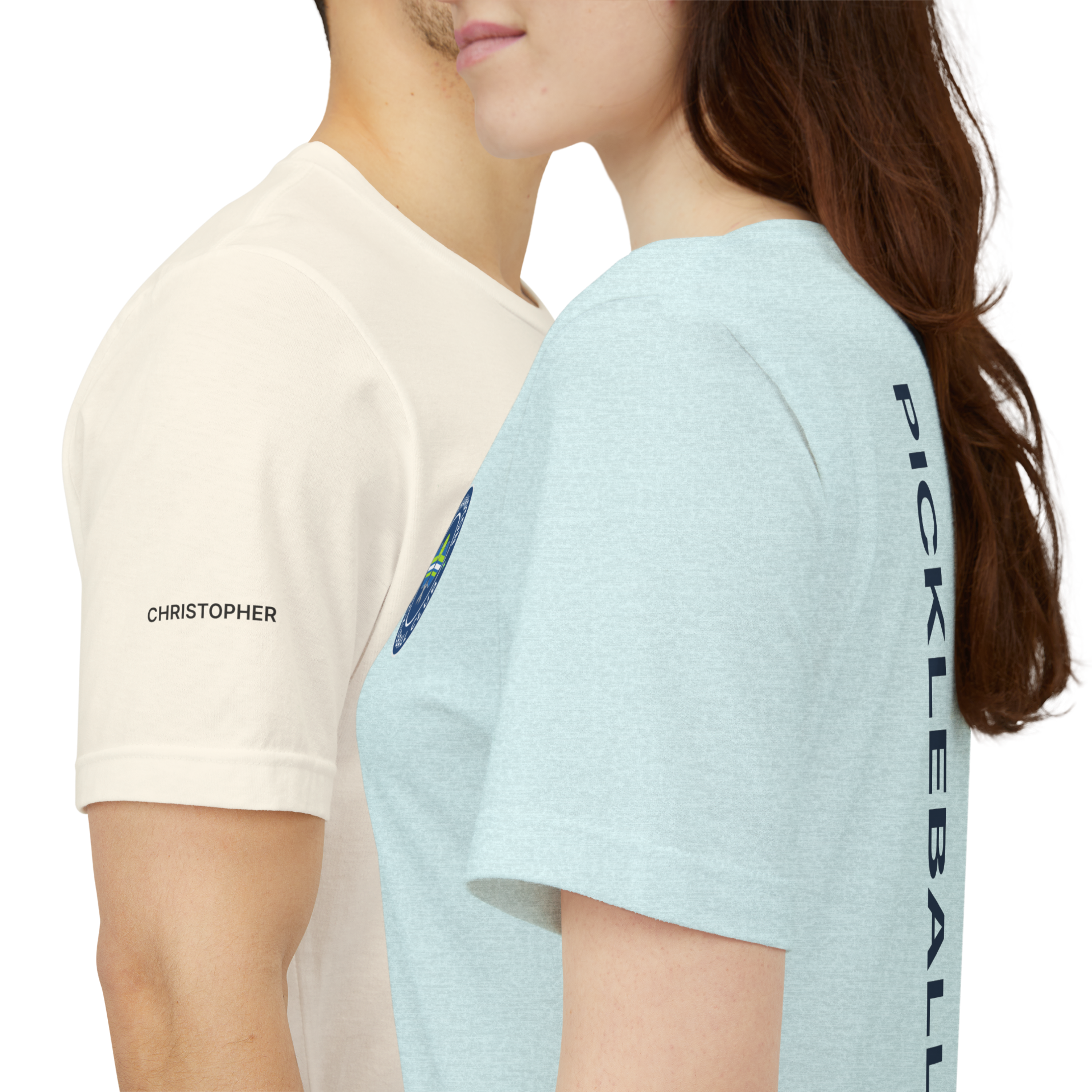 Personalized Pickleball T-Shirt – Custom Name Sleeve & Club Logo | Soft & Comfy Unisex Tee | great for Clubs & Friends