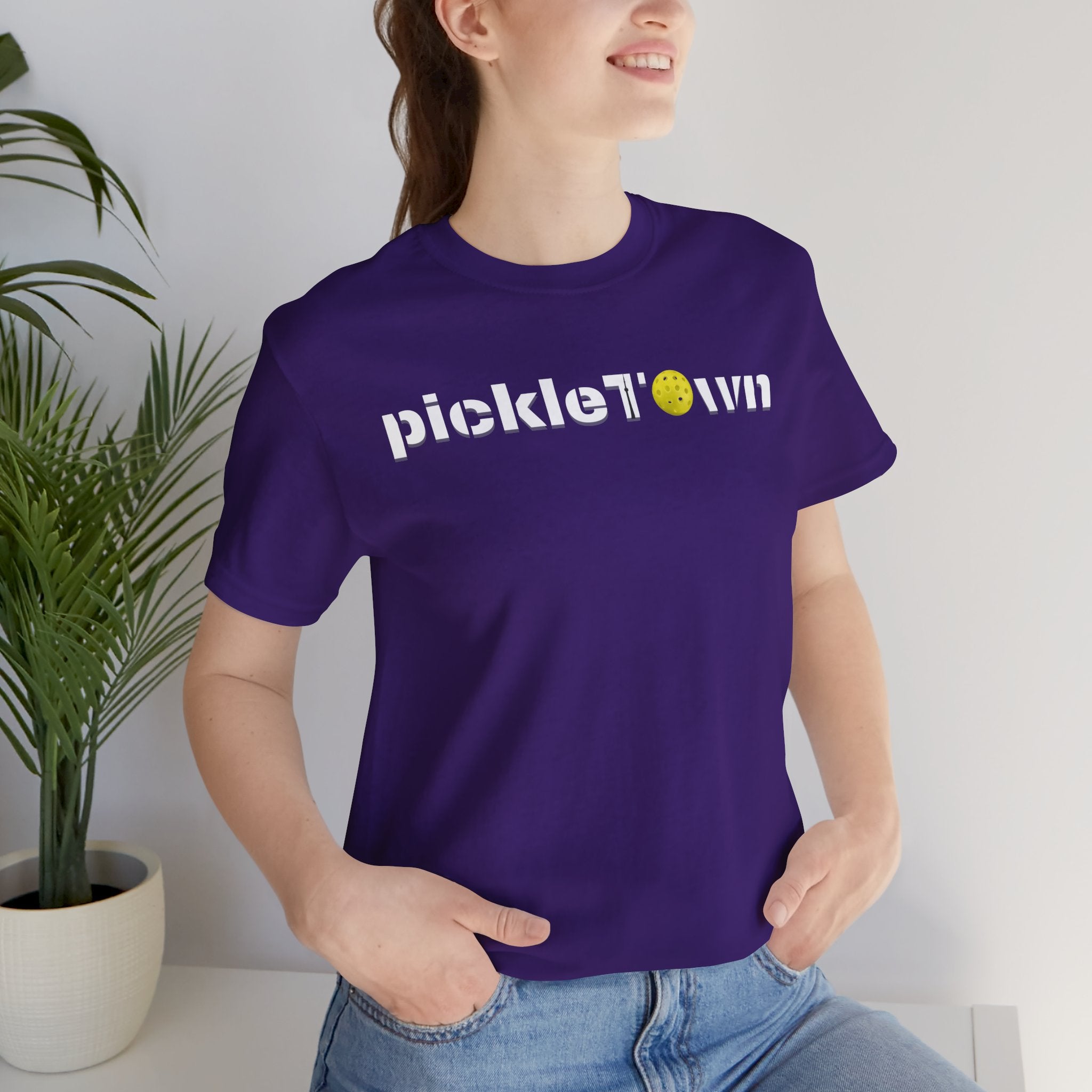 Unisex PickleTOwn T-Shirt: Toronto, The 6ix Pickleball Tee with CN Tower Design | Men's & Women's City Pride Sport Shirt
