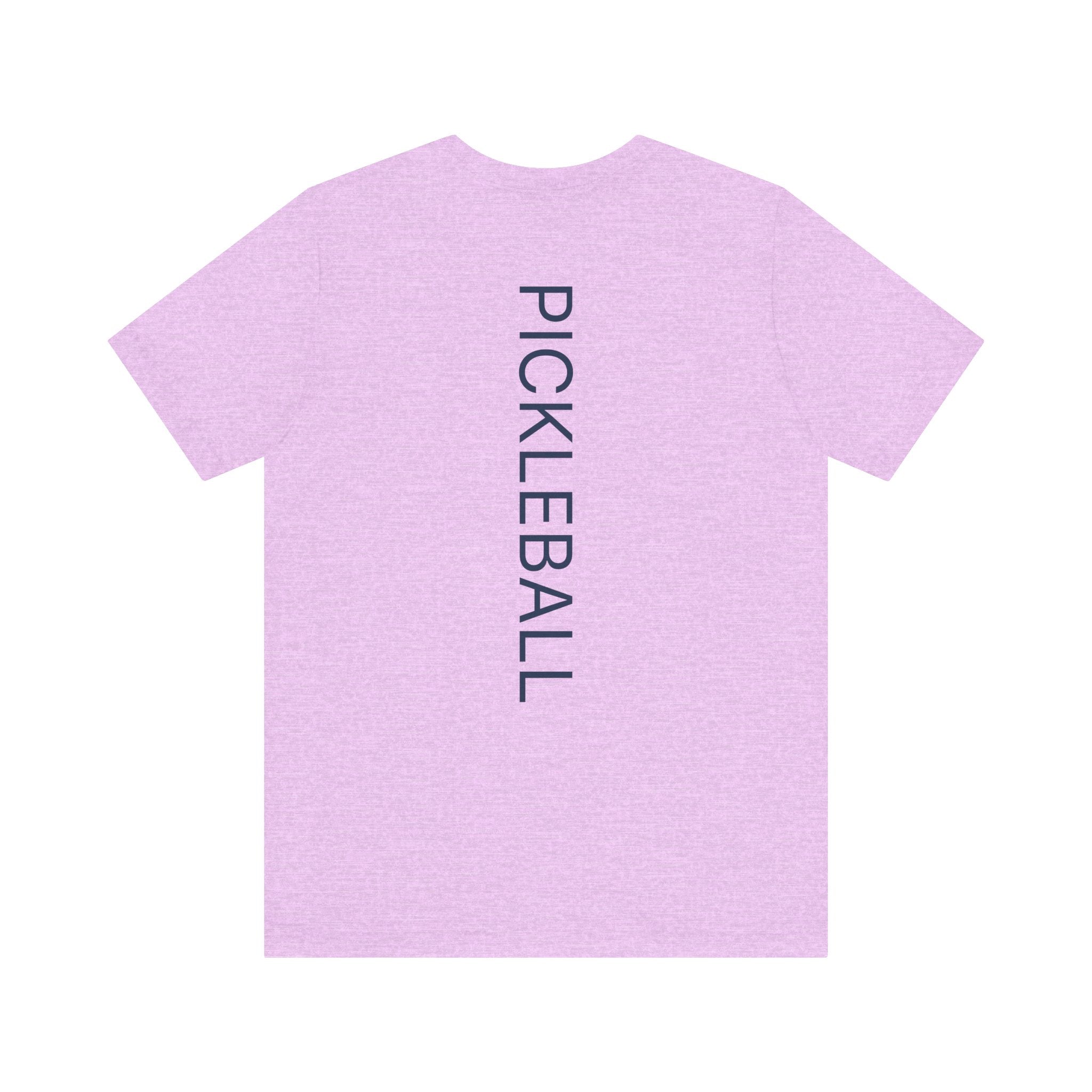 Personalized pickleball T-shirt with custom name and club paddle graphic, designed by Printify for enthusiasts.