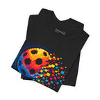Matrix Burst Pickleball Tee by Printify featuring a retro court graphic on a casual T-shirt.