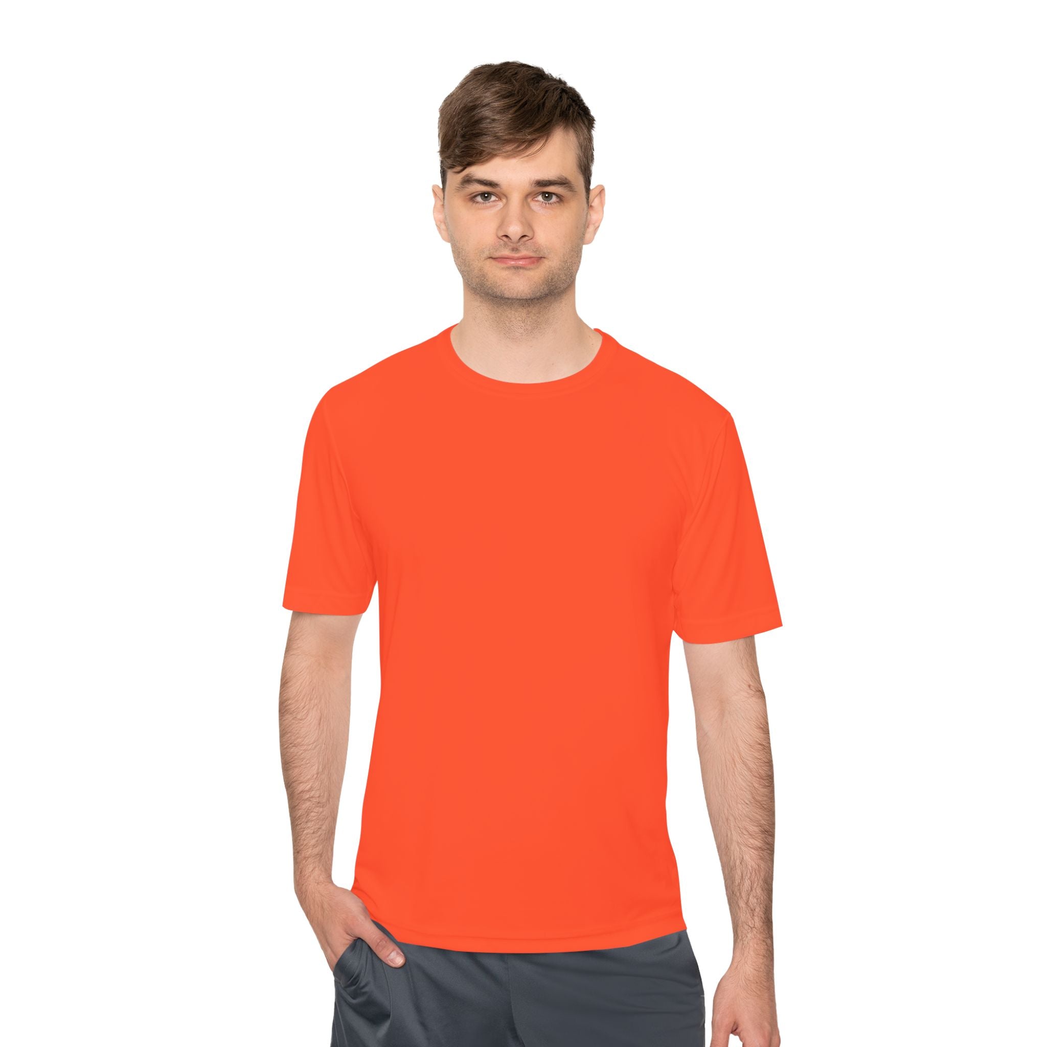 Unisex moisture-wicking pickleball shirt in vibrant game start green, designed for active performance and comfort.