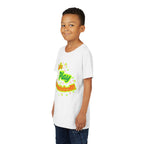 Youth neon pickleball graphic t-shirt for kids from Printify, featuring colorful pickleball design on comfortable kids' clothing.