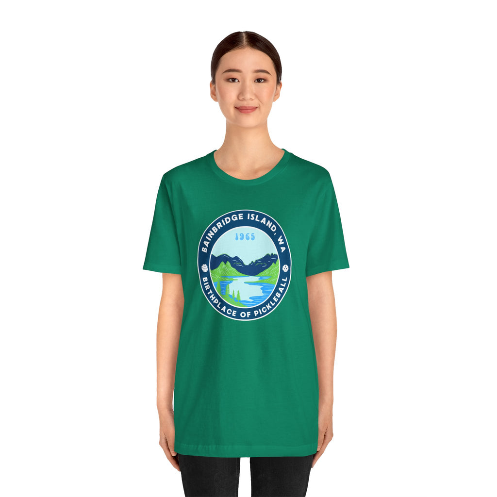 Bainbridge Island Pickleball Tee — Birthplace of Pickleball 1965 Unisex T-Shirt-PeaMac Tees