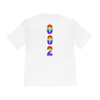 Unisex Pickleball Pride T-Shirt by Printify featuring moisture-wicking performance fabric and colorful pickleball graphic.